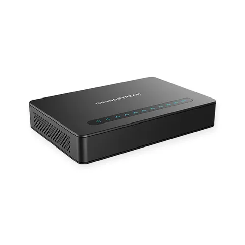 بوابة Grandstream HT818 v2 ‏8 منافذ FXS مع راوتر جيجابت