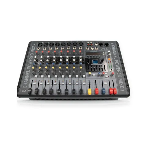 مكسر صوت NEDA NA-PX8D ‏8 قنوات مع Bluetooth وتسجيل USB