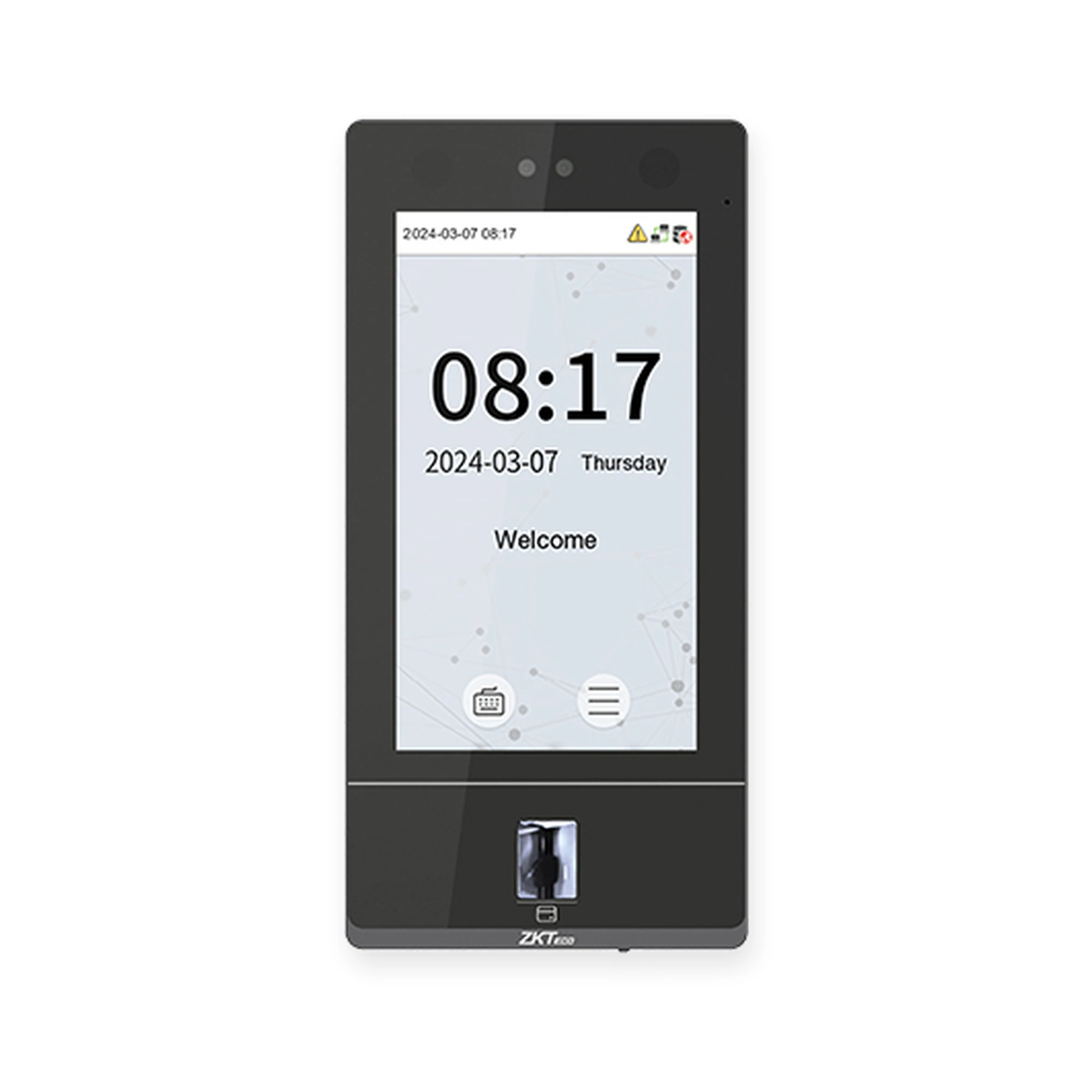 جهاز ZKTeco SenseFace 7A تعرف على الوجه والبصمة 7 بوصة